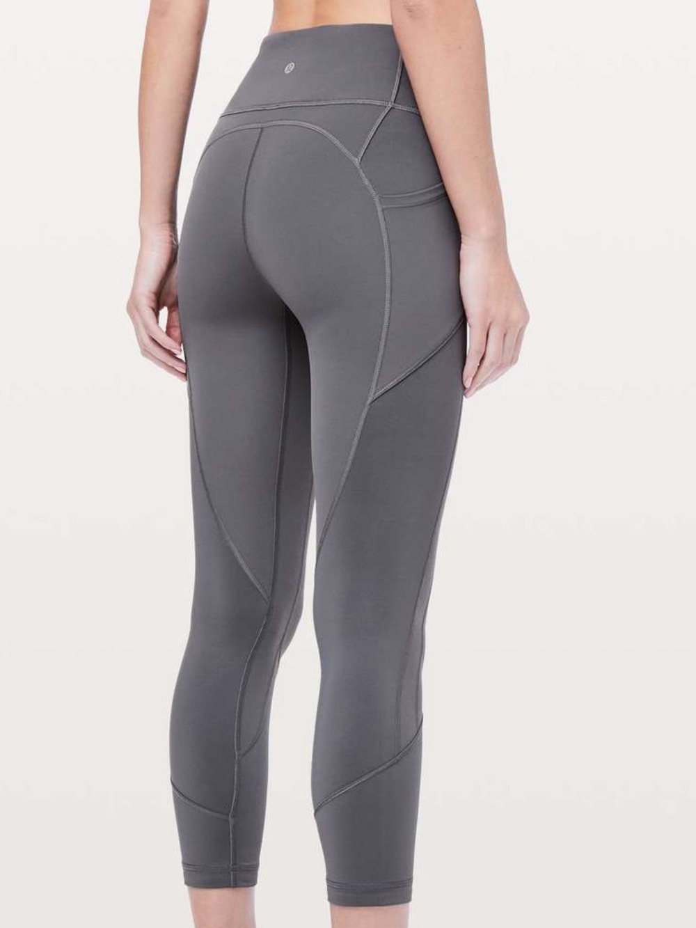 Lululemon All The Right Places Crop II Titanium Leggings Size 4 - Picture 2 of 3